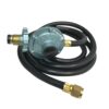 Regulador de Gas Baja Presión con Manguera 2 mts Tuerca 3/8