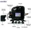 Compresor 1/5 HP 115 / 127 volts 60Hz Gas R600a para Refrigerador - Imagen 5