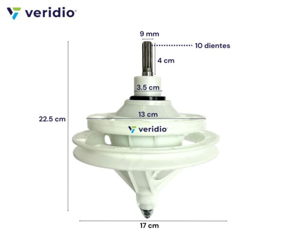 Transmisión Estriada Para Lavadora Mabe - Imagen 4