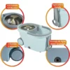 Twist & Clean Trapeador Giratorio con Cubeta Exprimidor - Imagen 3