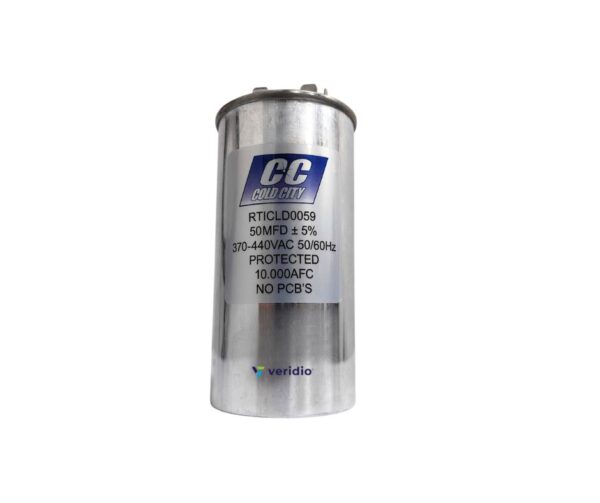 Capacitor de Trabajo 50 Mfd 370-440V Aluminio Redondo - Imagen 4