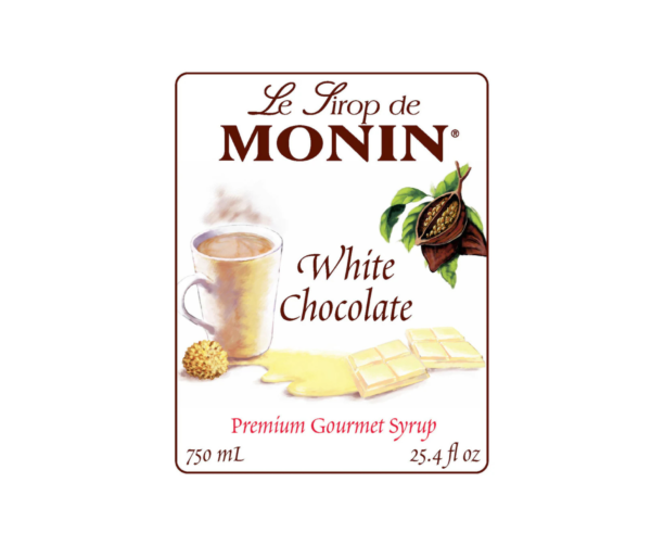 Jarabe Chocolate Blanco Monin 750 Ml (White Chocolate) - Imagen 2