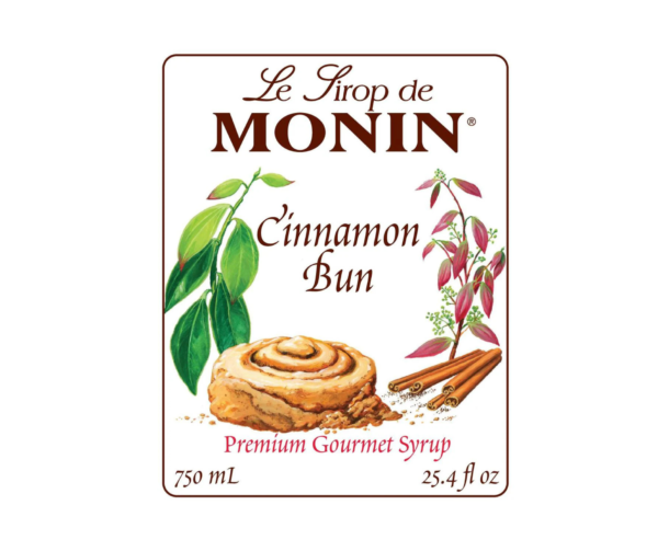 Jarabe Rollo de Canela Monin 750 Ml (Cinnamon Bun) - Imagen 2