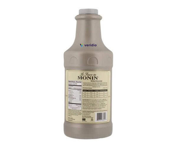 Salsa de Chocolate Blanco Monin 1.89 lt (White Chocolate) - Imagen 2