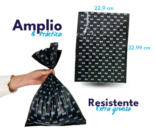Bolsas Desechables para Popo de Perro Biodegradables Mascotas - Imagen 3