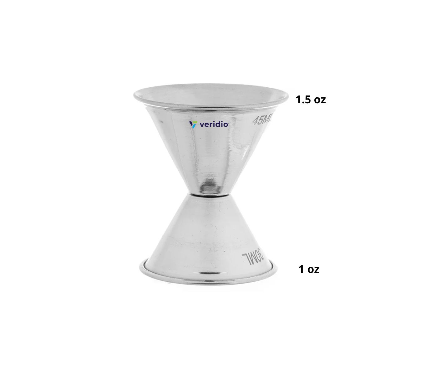 Lurch 240787 Jigger Per Cocktail 2cl E 4cl, Misuratore In Acciaio Inox Per Liquori E Succhi, Grigio Fumo