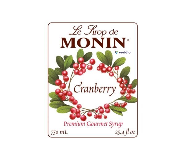 Jarabe Arándano Monin 750 ml (Cranberry) - Imagen 2