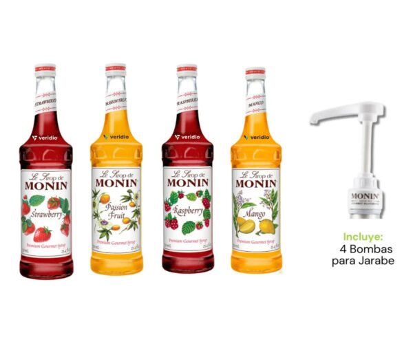 Jarabe Monin Kit Frutal para Bebidas 750 ml