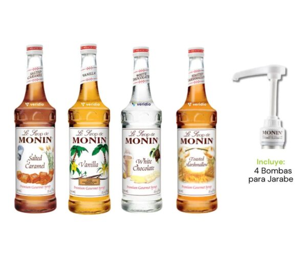 Jarabe Monin Kit Gourmet para Café 750 ml