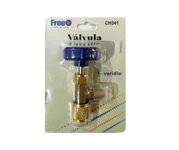 Válvula Check con Llave para Lata de Gas Refrigerante 1/4 y 7/16 - Imagen 5