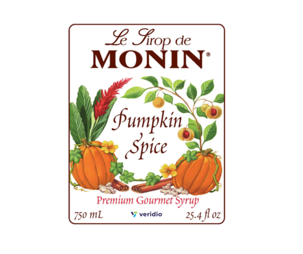Jarabe Calabaza Especiada Monin 750 ml (Pumpkin Spice) - Imagen 2