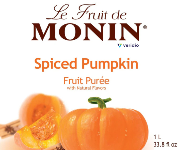 Puré de Calabaza Especiada Monin 1 Lt (Spiced Pumpkin) - Imagen 2