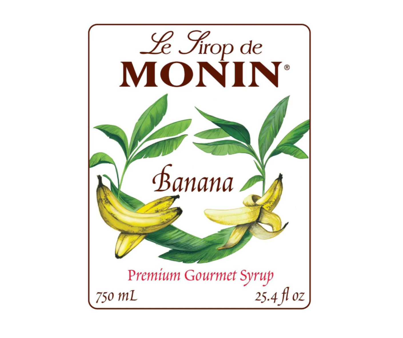 Jarabe de Platano Monin 750 ml (Banana) - Imagen 2