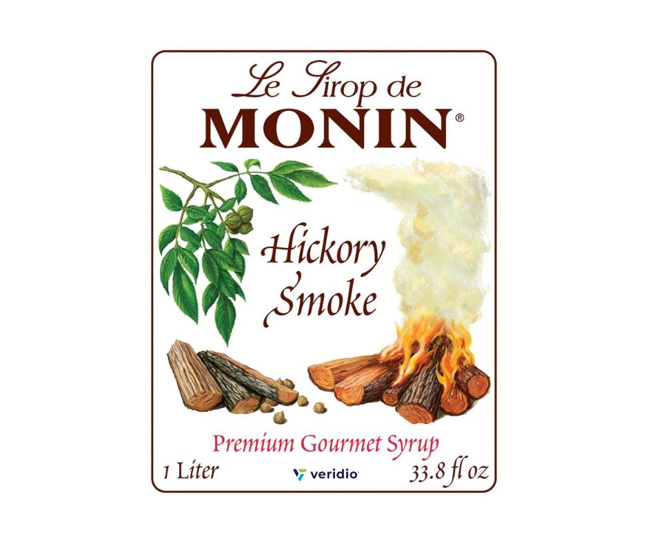 Jarabe Humo de Leña Monin 1 LT (Hickory Smoke) Botella Plástico - Imagen 2