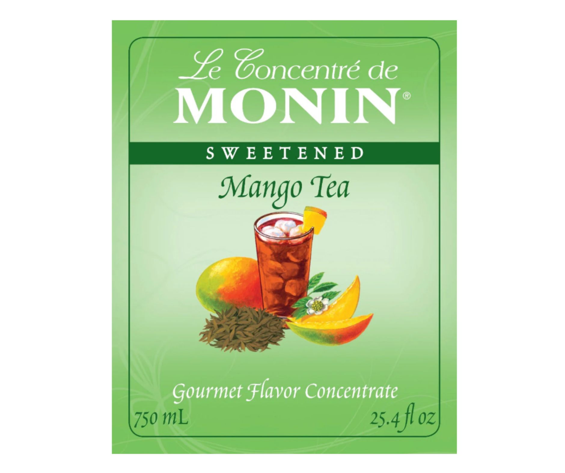 Jarabe Té de Mango Monin 750 ml (Mango Tea) - Imagen 2
