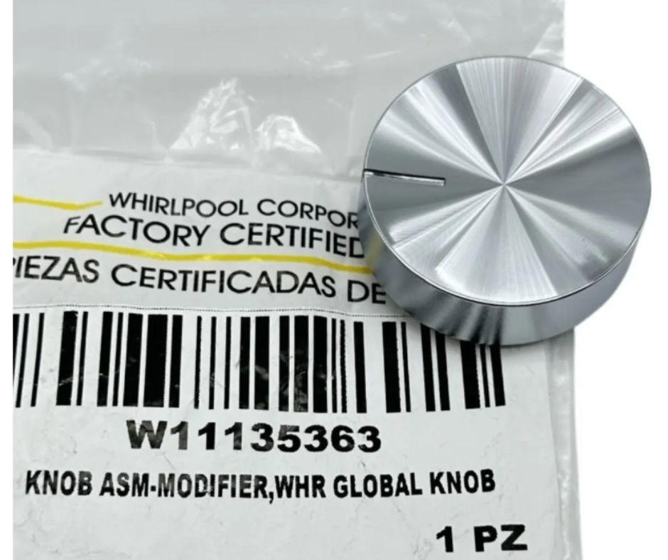 Perilla Selector para Lavadora Whirlpool VA10 W11135363 - Imagen 3
