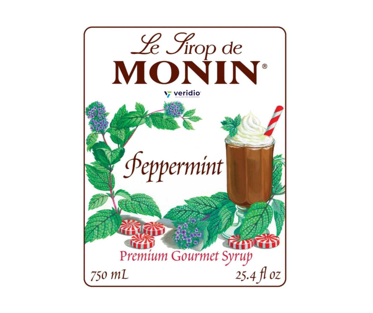 Jarabe de Menta y Hierbabuena Monin 750 Ml (Peppermint) - Imagen 2