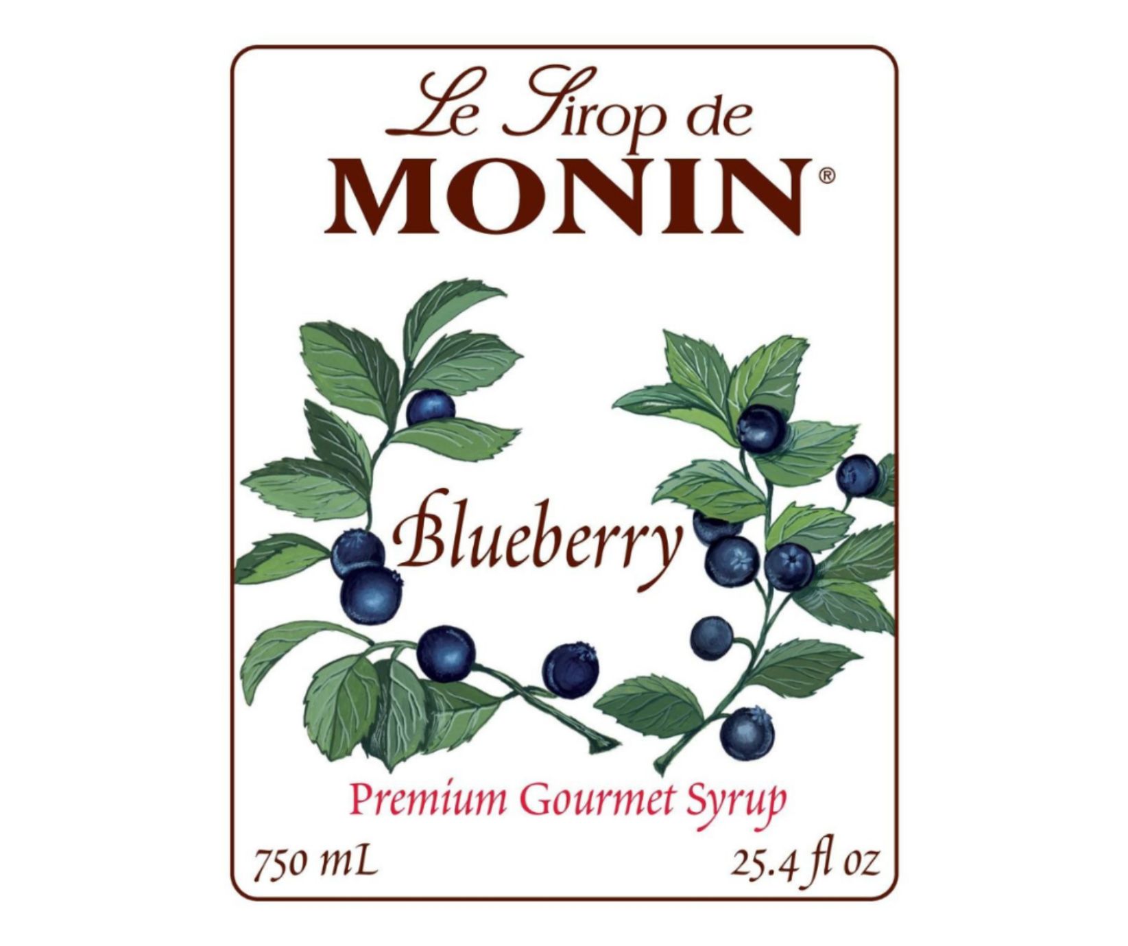 Jarabe Mora Azul Monin 750 Ml (Blueberry) - Imagen 2